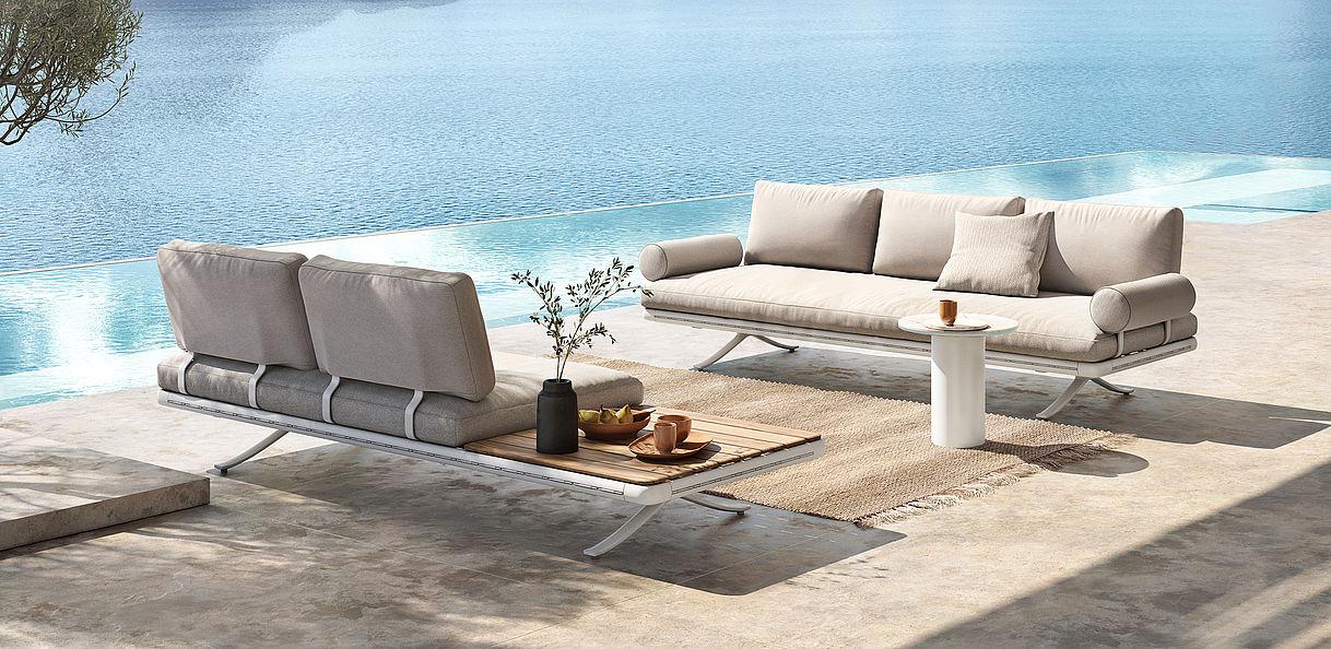 ROLF BENZ - comes with a new product category, garden furniture